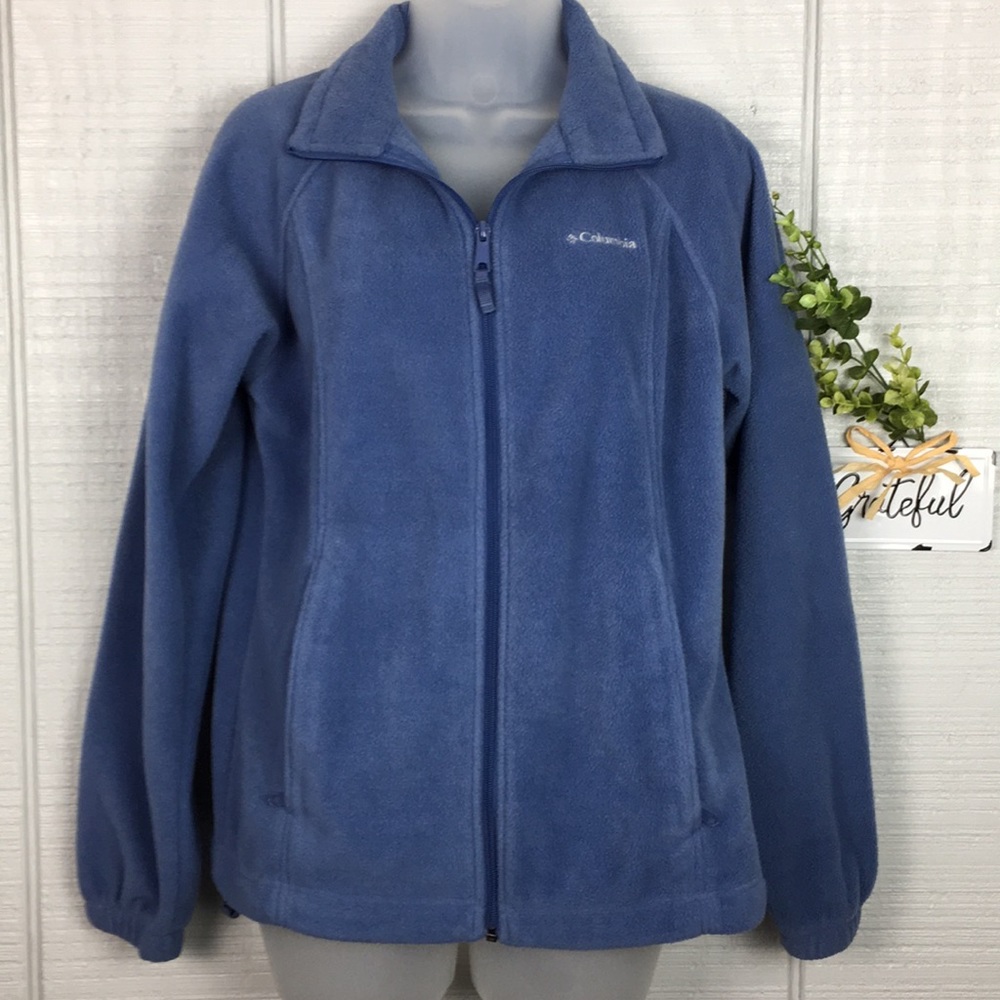 Columbia Fleece Zip Up Jacket color is lighter
